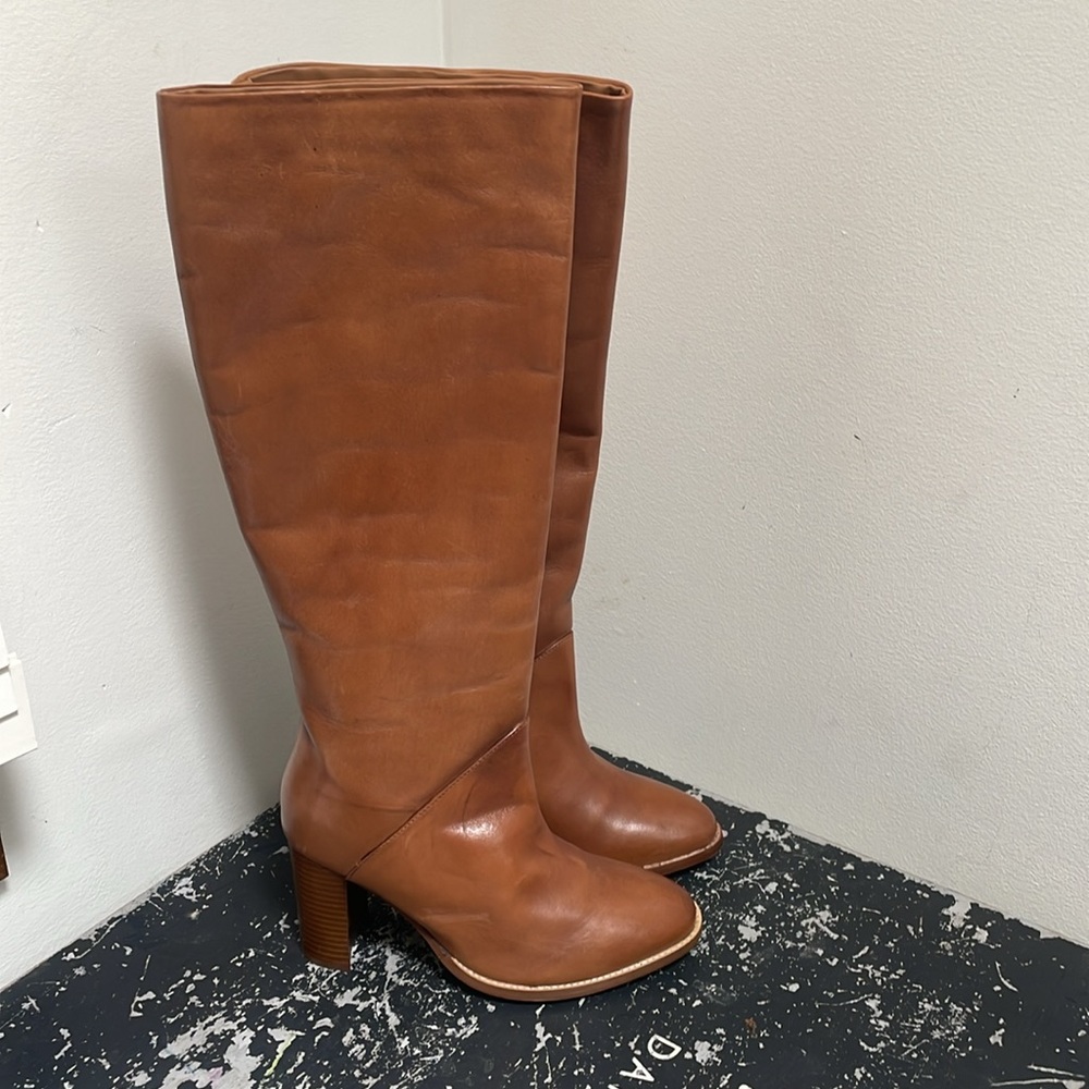 Woman LEATHER TALL SHAFT BOOT Size 8.5 - Picture 5 of 5
